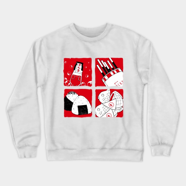 Japanese Snacks Crewneck Sweatshirt by natapoke